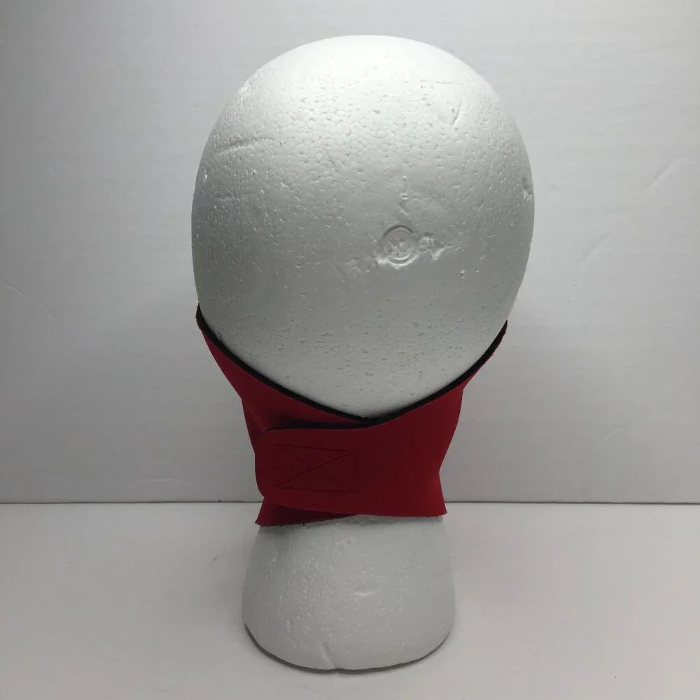 Vintage 80s Adult Red Neoprene Ski Face Mask Snowboard Snow Size Medium